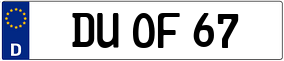 Truck License Plate